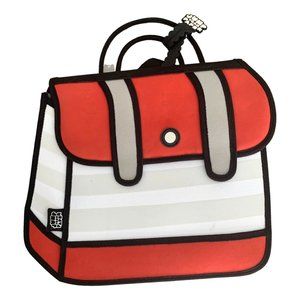 JUMP FROM PAPER RED AND WHITE PURSE/BACKPACK. UNIQUE!!